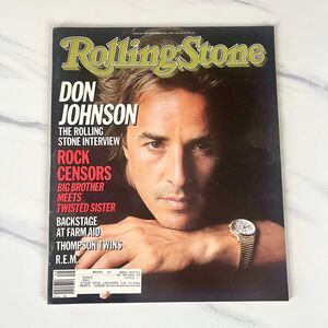 Don Johnson -Vintage 80's Rolling Stone Magazine 1985- Issue #460